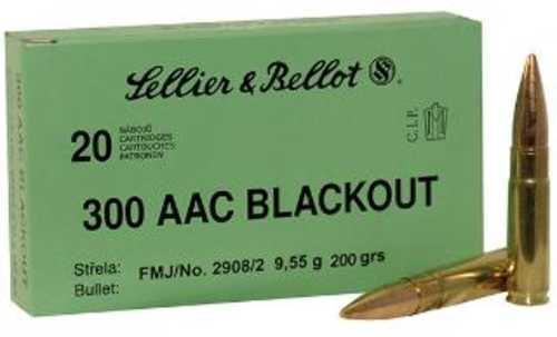 300 AAC Blackout 200 Grain Full Metal Jacket Rounds Sellior & Bellot Ammunition